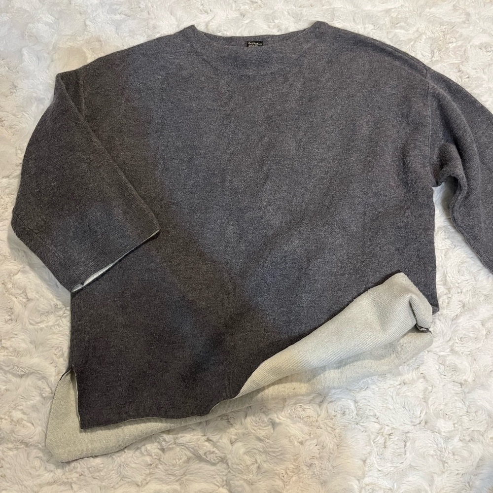 Gray Crew Neck Sweater